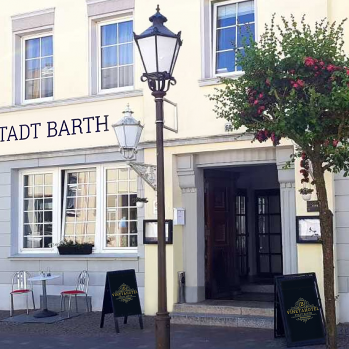 Außenansicht Vinetahotel Stadt Barth