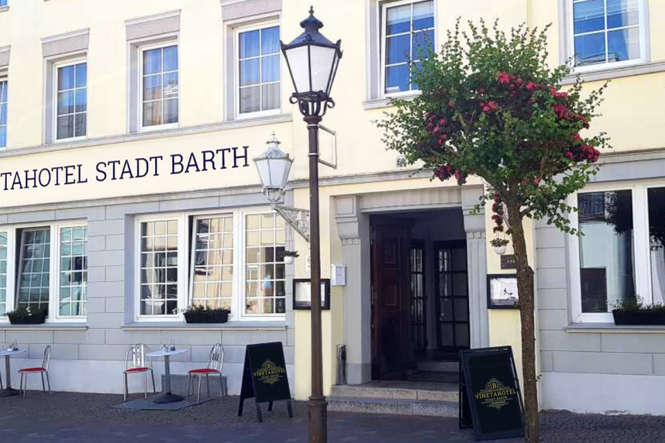 Außenansicht Vinetahotel Stadt Barth