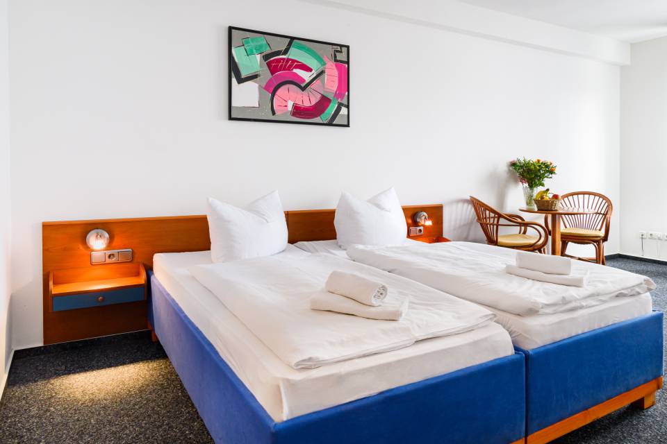 Innansicht Doppelzimmer im Vinetahotel Barth